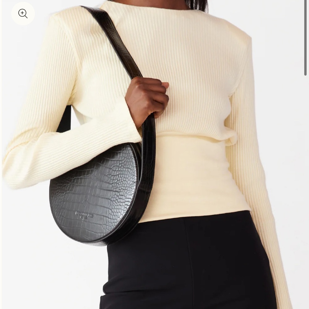 Orseund Iris Le Circle Bag Black Croc